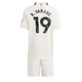 Manchester United Raphael Varane #19 Tredje Kläder Barn 2023-24 Kortärmad (+ Korta byxor)